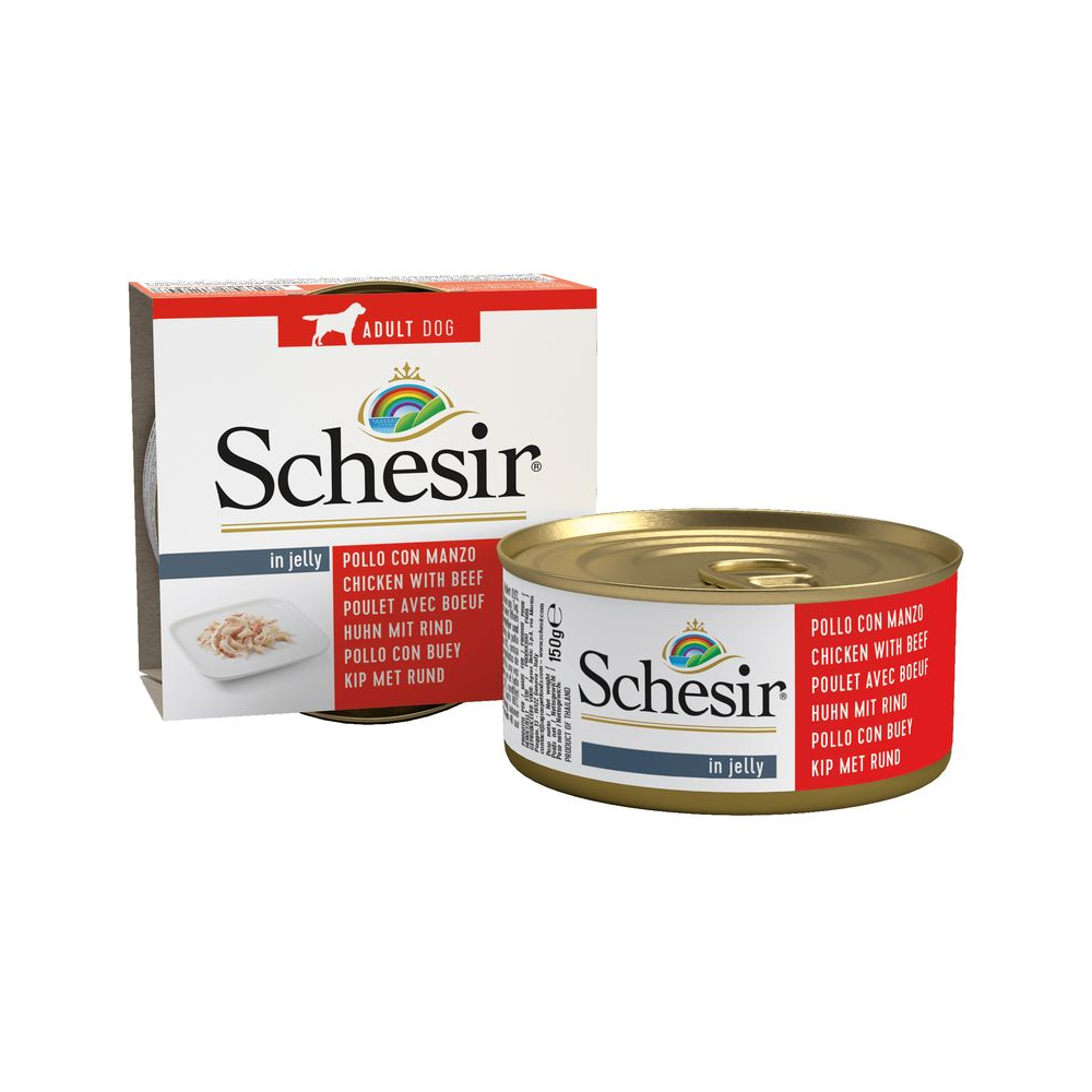 Schesir Wet Dog Chicken & Beef 150g