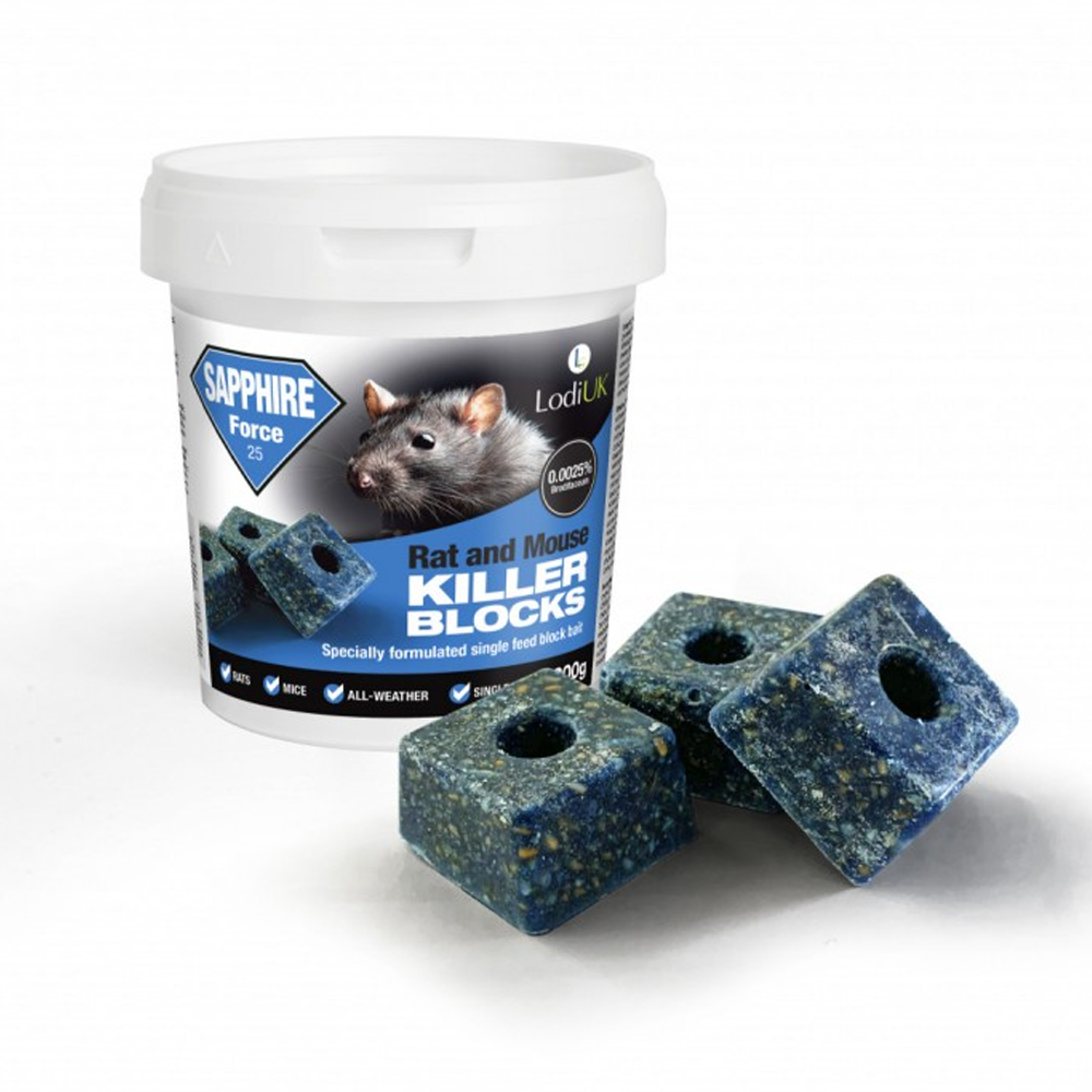 Sapphire Force Rat & Mouse Killer Blocks 300g