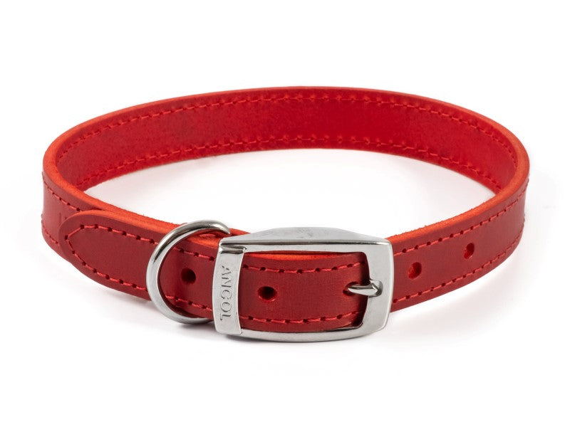 SEWN LINED COLLAR RED 16" S3