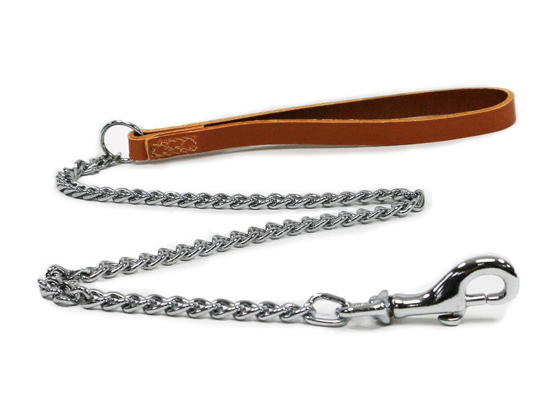 MEDIUM CHAIN LEAD TAN 33"