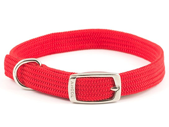 SOFTWEAVE NYLON COLLAR RED 14" S2
