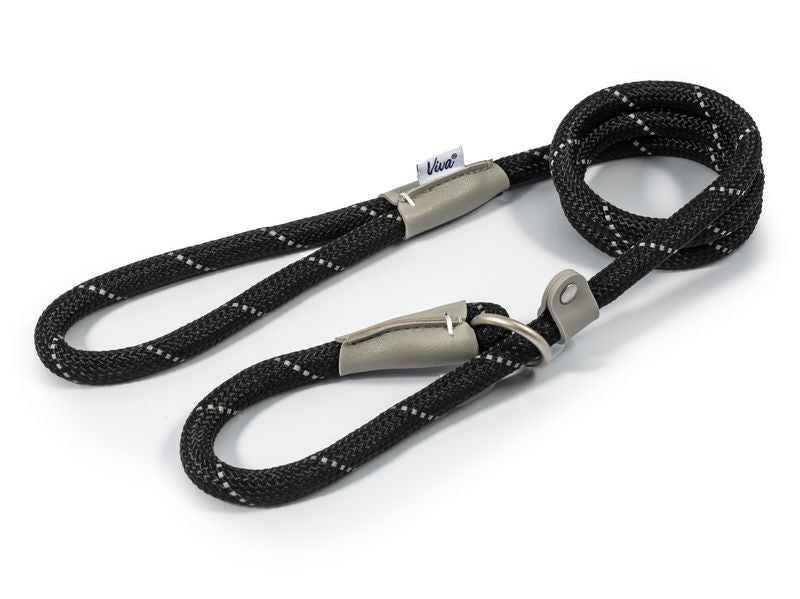 VIVA ROPE SLIP LEAD BLACK 12MMX1.5M