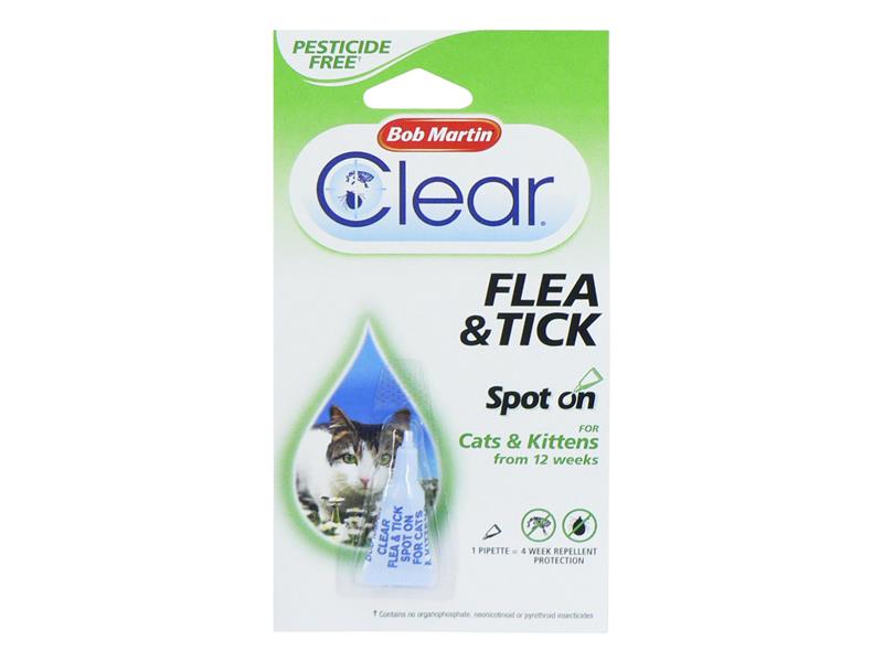 *ROI MARTIN CLEAR SPOT ON FLEA CAT 4WK