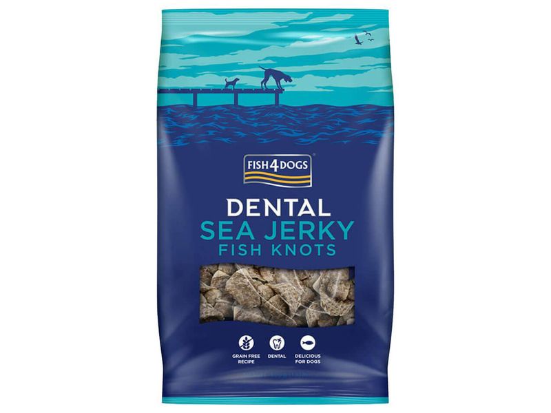 Fish4Dogs Dental Sea Jerky Knots 100g