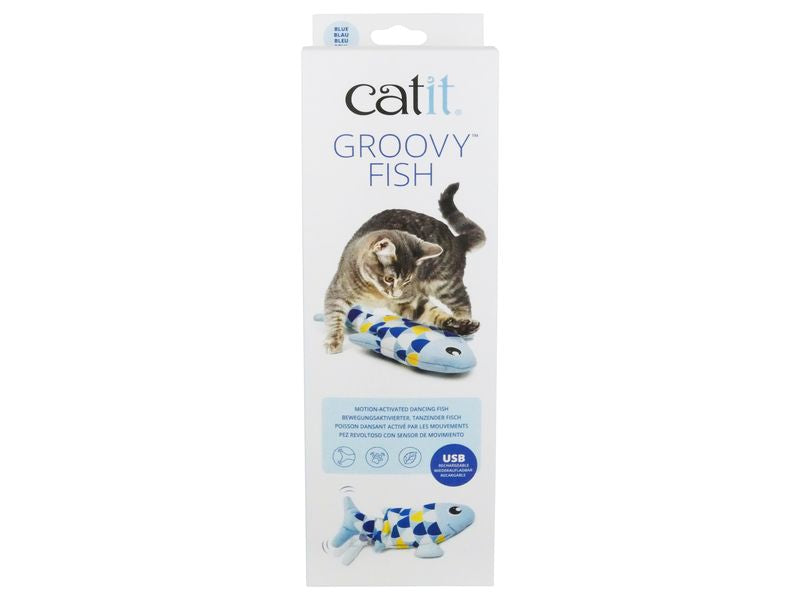 CATIT Groovy Motion Act Fish Blue