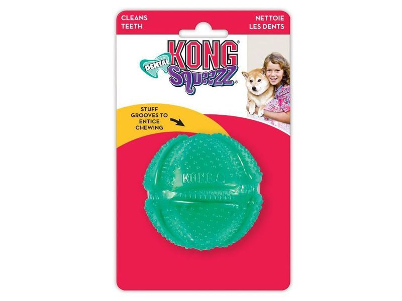 KONG SQUEEZZ DENTAL BALL MEDIUM