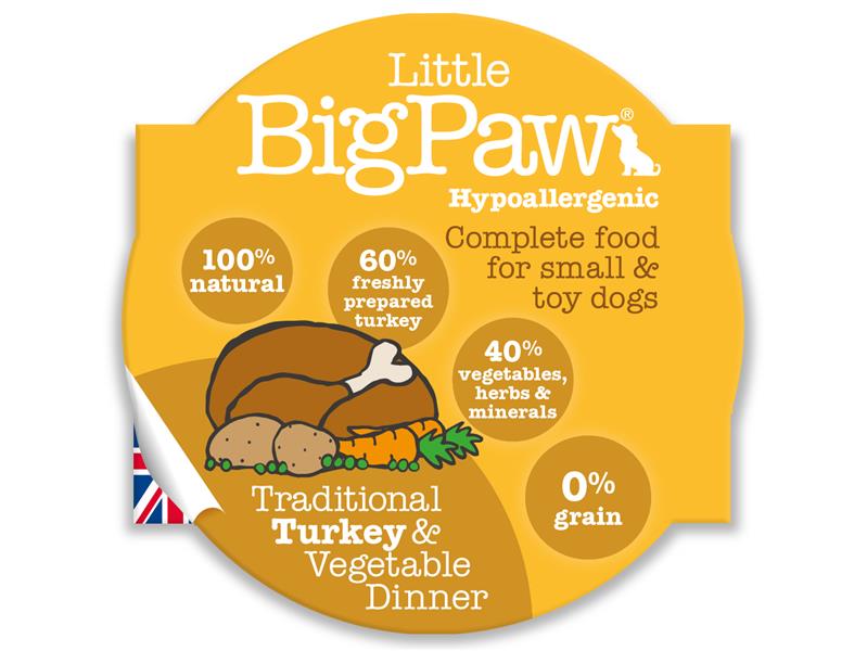 Little Big Paws Small Dog Turkey & Veg 85g