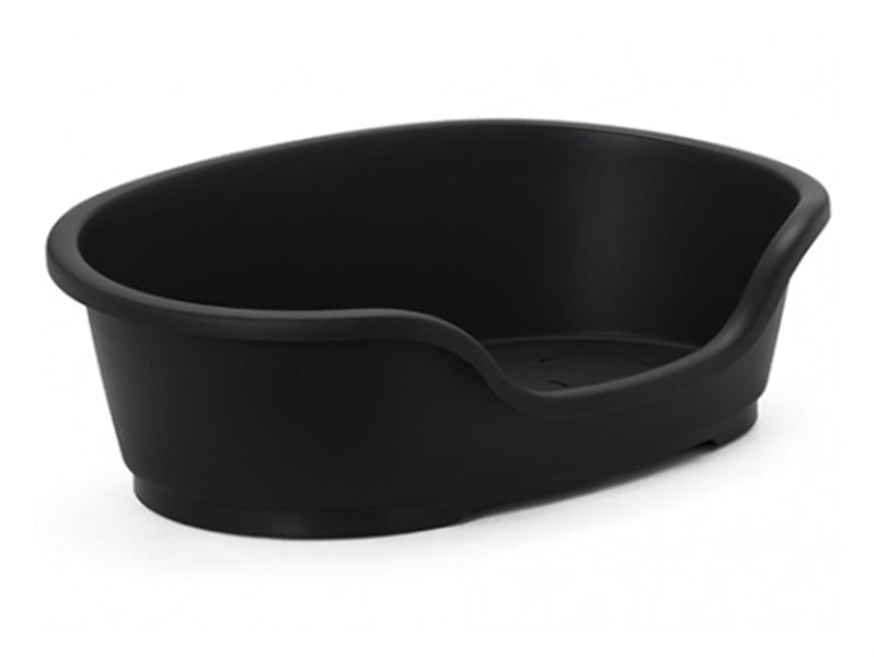 PLASTIC DOMUS BED 80CM BLACK (H280)