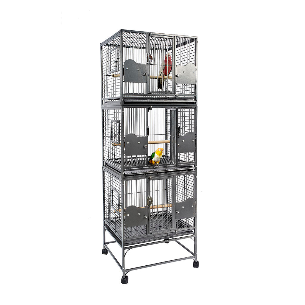 RC Parrot Triple Cage