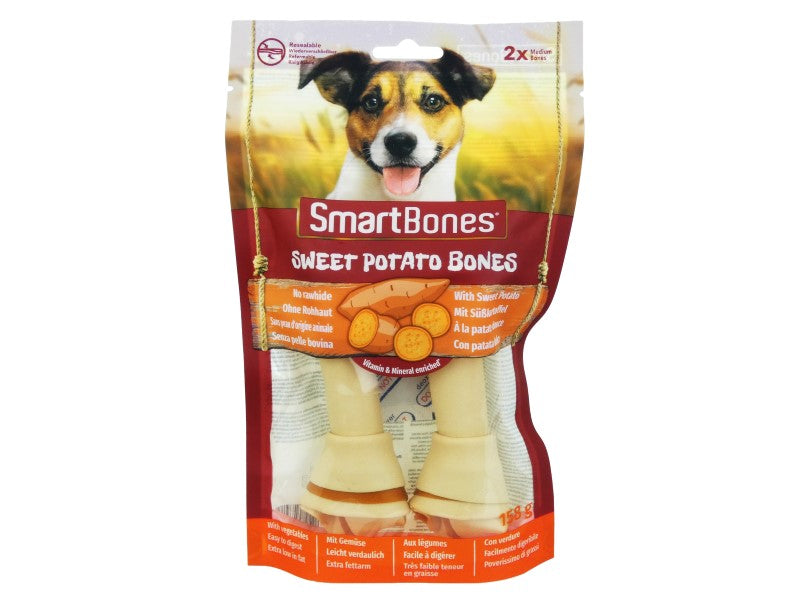 Smartbones Sweet Potato Medium 2pk 158g Direct Parrots