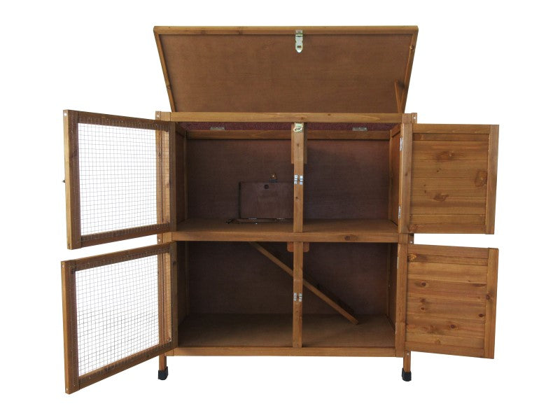 CHEEKO WOODEN SMART 2 STOREY HUTCH 40"