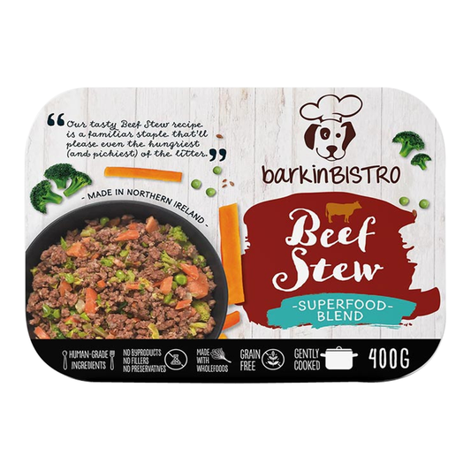 BarkinBISTRO Beef Stew Cooked Dog Food