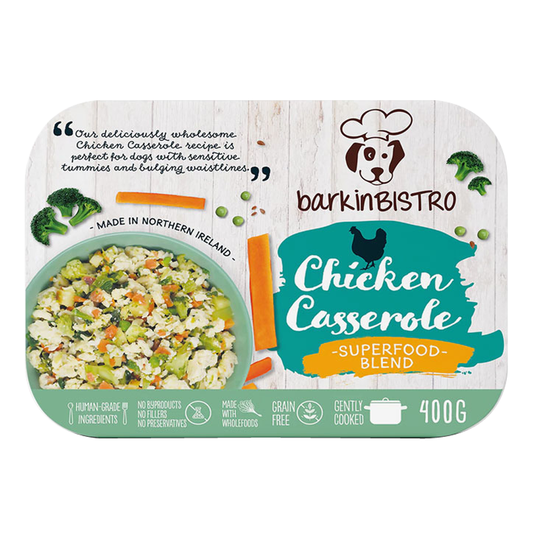 BarkinBISTRO Chicken Casserole Cooked Dog Food