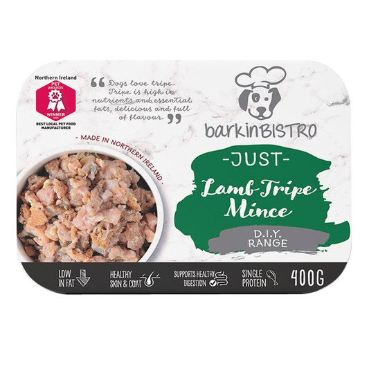 BarkinBISTRO Just Lamb Tripe Mince 400g