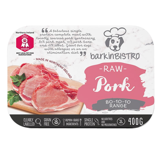 BarkinBISTRO Raw Pork 80-10-10 400g