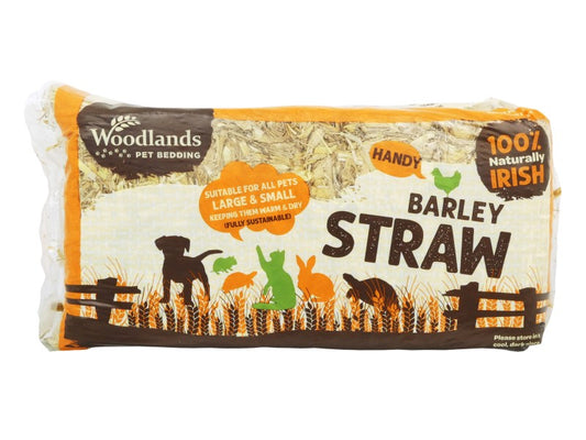 WOODLANDS SML BARLEY STRAW HANDYPACK 1KG