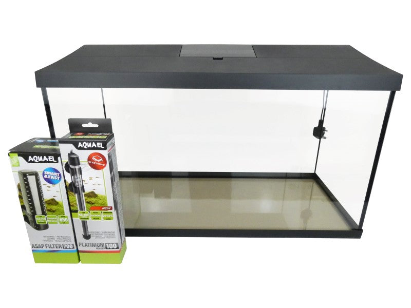 LEDDY BLK TROP AQUARIUM SET 75CM 105LT