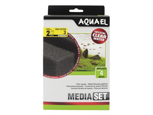 AQUAEL FAN 3 PLUS FILTER SPONGE (2PCS)