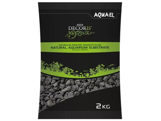 AQUAEL BASALT BLACK GRAVEL 2-4MM 2KG