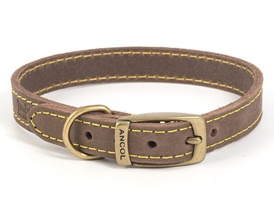 TIMBERWOLF LEATHER COLLAR SABLE 16" S3