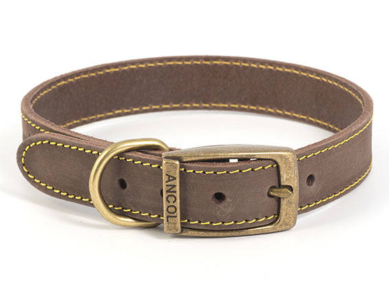 TIMBERWOLF LEATHER COLLAR SABLE 20" S5