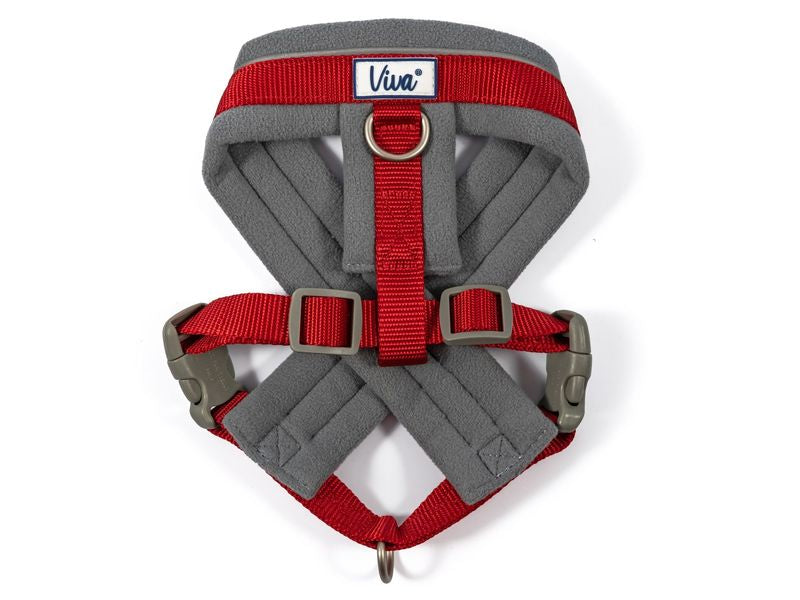 VIVA PADDED HARNESS RED SMALL