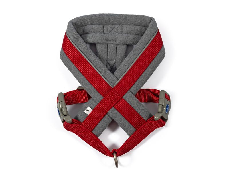 VIVA PADDED HARNESS RED MEDIUM