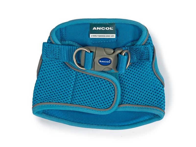VIVA STEP IN MESH DOG HARNESS BLUE XS