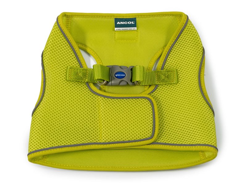 VIVA STEP IN MESH DOG HARNESS LIME MED