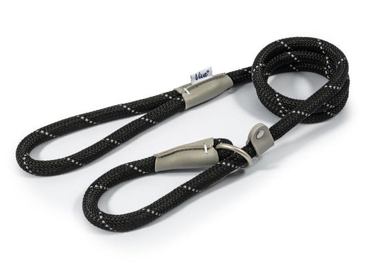 VIVA ROPE SLIP LEAD BLACK 12MMX1.5M