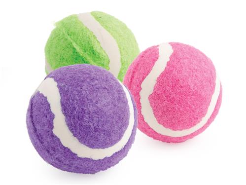 SMALL BITE MINI TENNIS BALLS 6PK 4.5CM