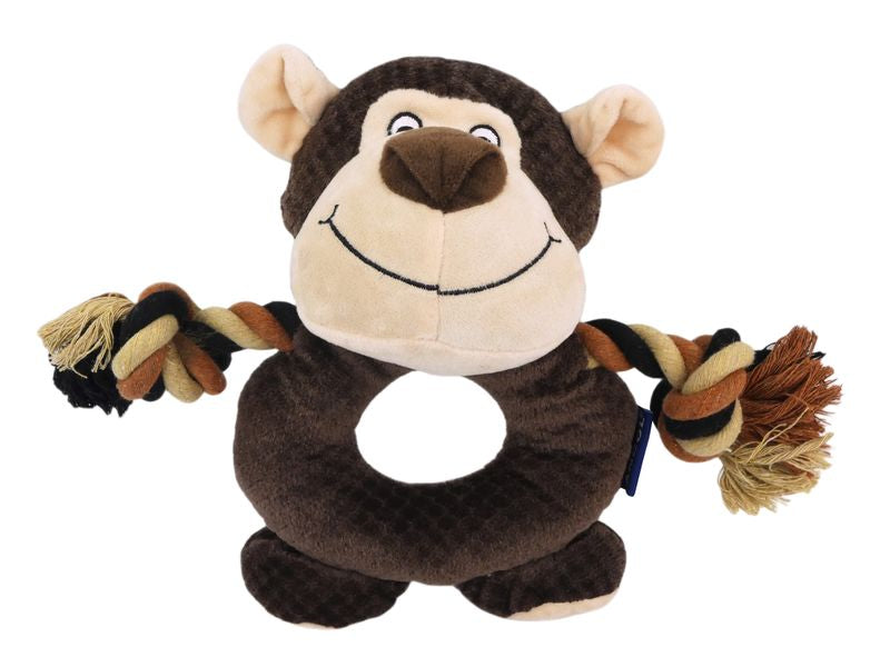 ROPE RING BUDDIES 27CM DOG TOY