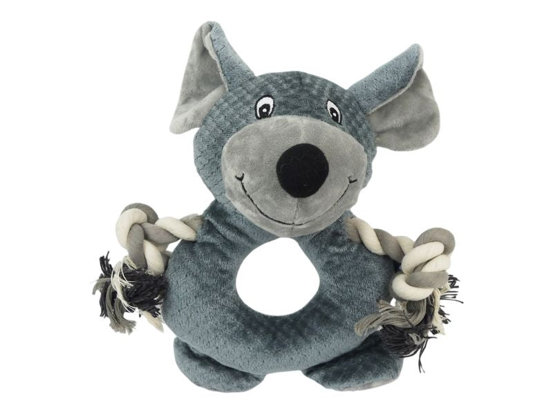 ROPE RING BUDDIES 27CM DOG TOY