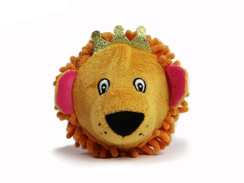 SMALL BITE LION HEAD 12CM DOG TOY