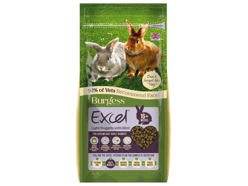 Burgess Excel Rabbit Light Food 2KG
