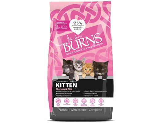 BURNS Cat Kitten Chicken & Rice 2KG