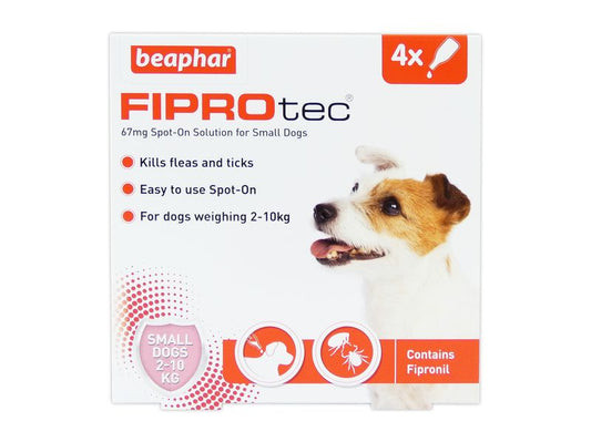 *NI FIPROTEC SPOT ON SML DOG 4TREATMENTS