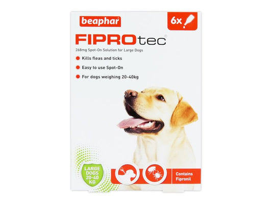 *NI FIPROTEC SPOT ON LGE DOG 6TREATMENTS
