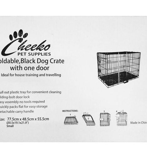 CHEEKO FOLD FLAT DOG CRATE SM 30