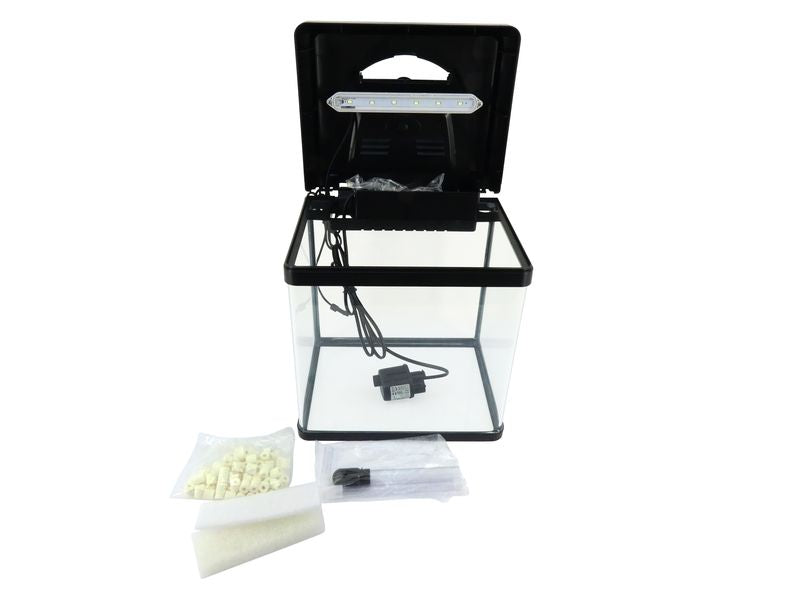 ADS CURVELLE C/WATER 16LT BLACK AQUARIUM