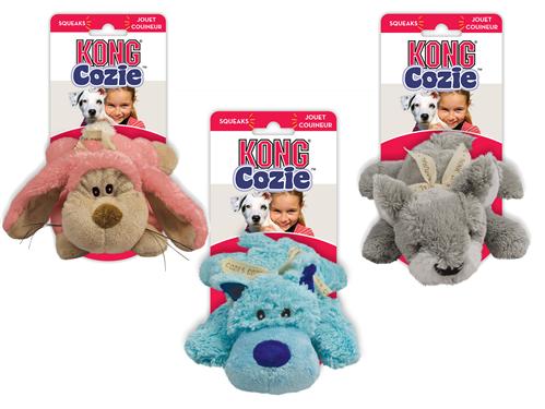 Kong Cozies Pastels Assorted Dog Toy 3pk