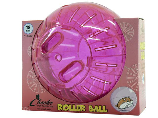 CHEEKO HAMSTER BALL RED 7"