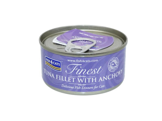 F4C Tuna & Anchovy 70G Cat Food Tin