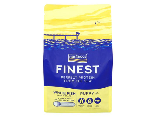 F4D FINEST WHITE FISH PUPPY LARGE 1.5KG