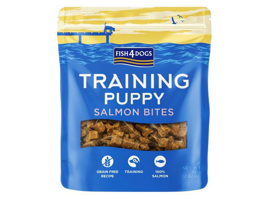 Fish4Dogs Puppy Training Salmon Bites 80g