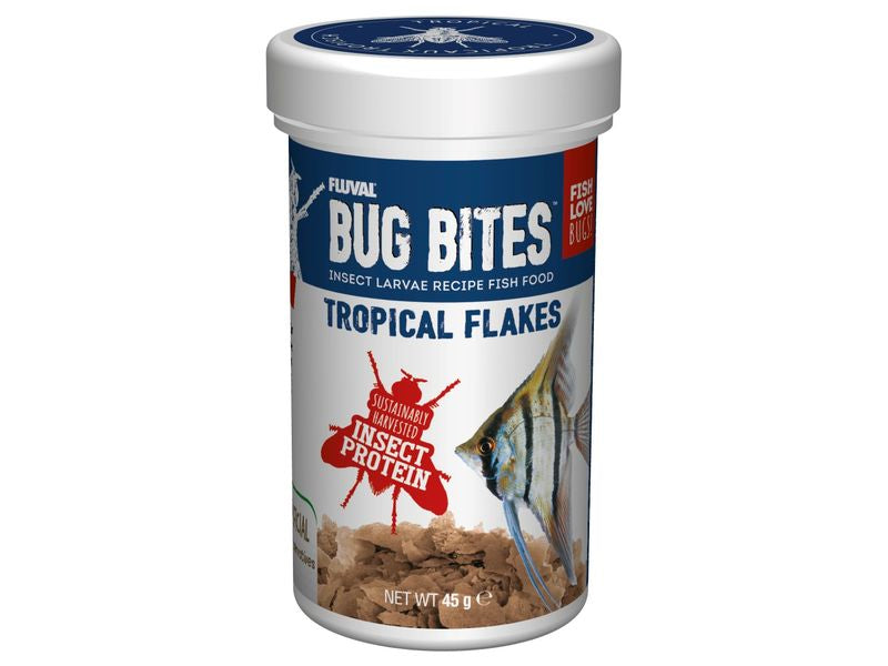 Fluval Bug Bites Tropical Flakes 45g