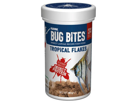 Fluval Bug Bites Tropical Flakes 45g