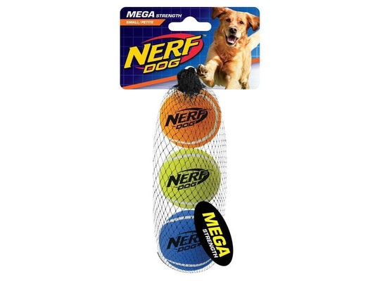 Nerf Megastrength Tennis Ball Small 3pk