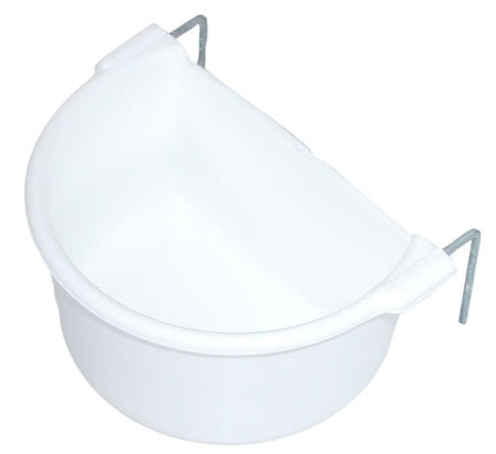 H`WELL 2-HOOK DRINKER LARGE WHITE