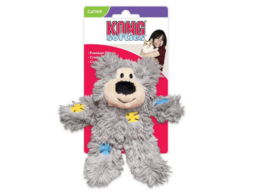 Kong Cat Softies Patchwork Bear 18.5cm